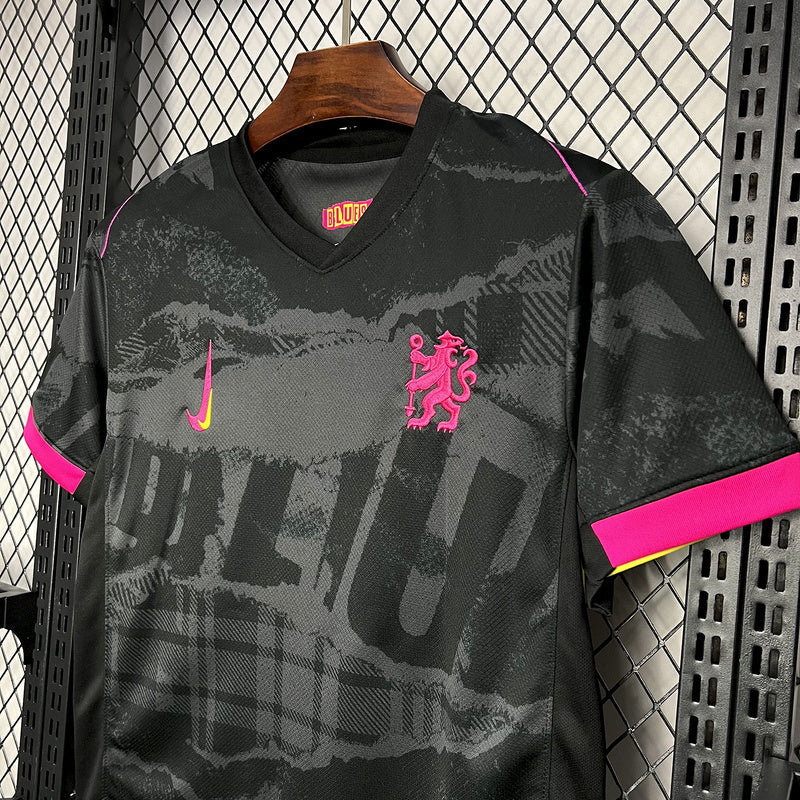 Maillot Chelsea Third "Noir, rose" 2024/2025 Ma boutique