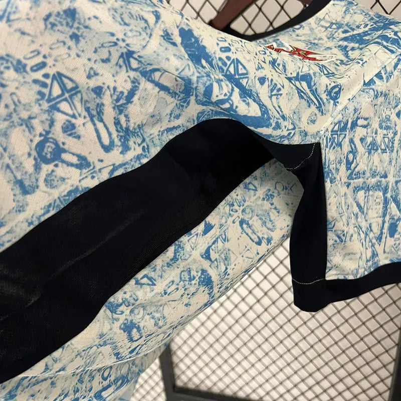 Maillot de football Portugal extérieur blanc et bleu Ma boutique