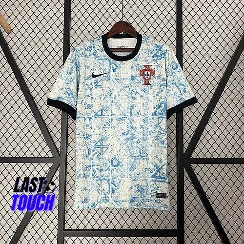 Maillot de football Portugal extérieur blanc et bleu Ma boutique